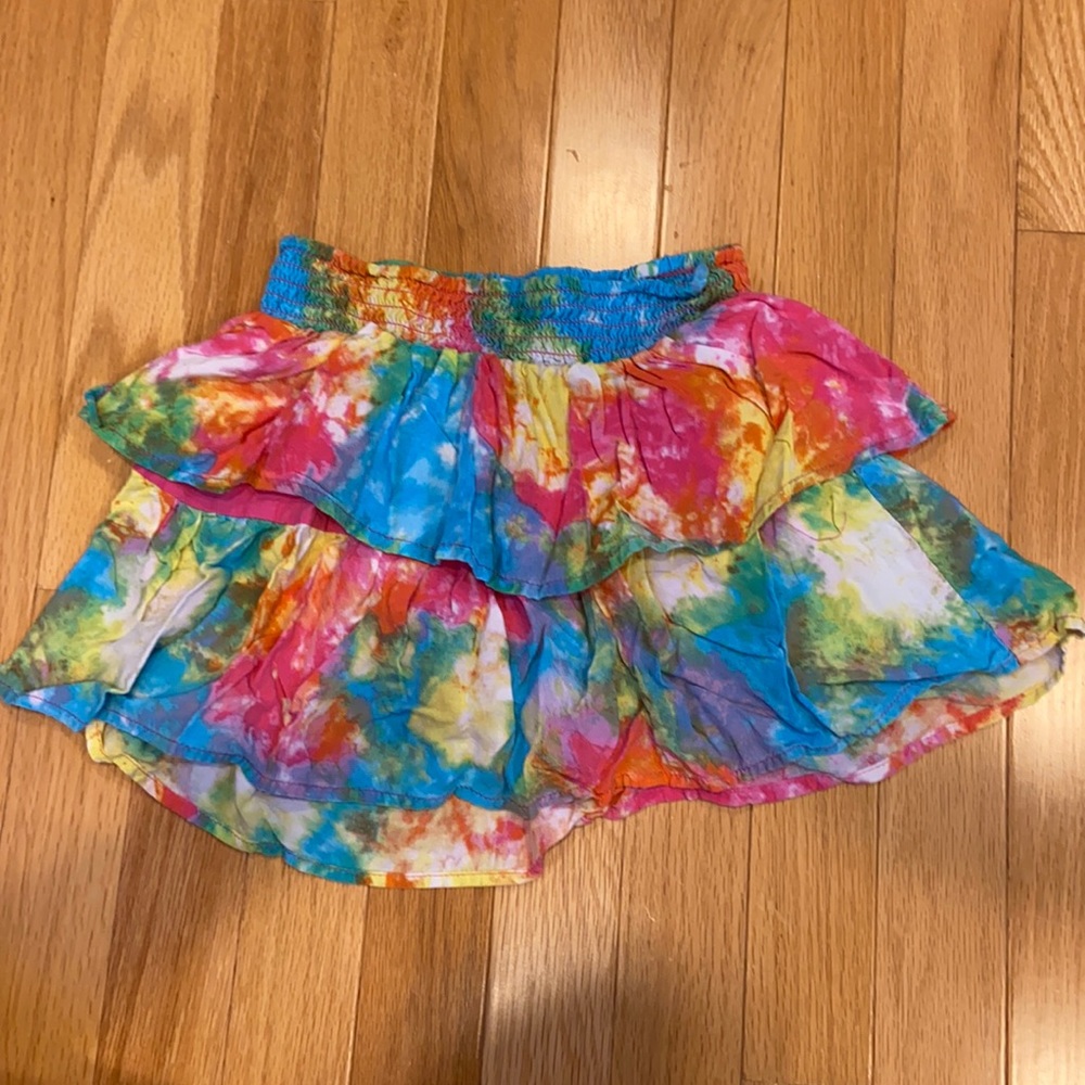 Tie Dye Ruffle Skirt